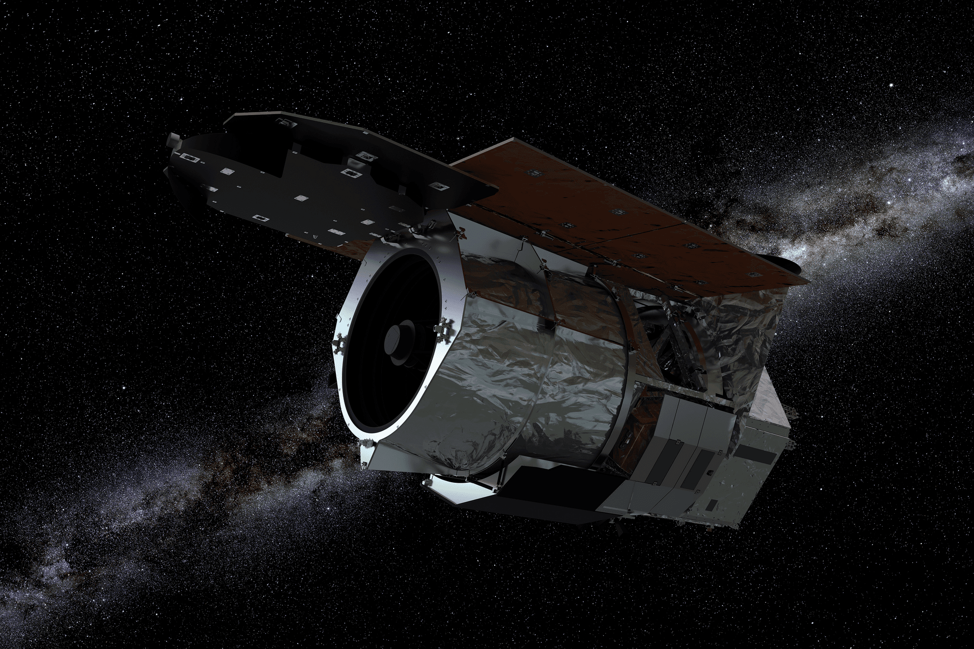 The Nancy Grace Roman Space Telescope, imaged during assembly at NASA facilities.